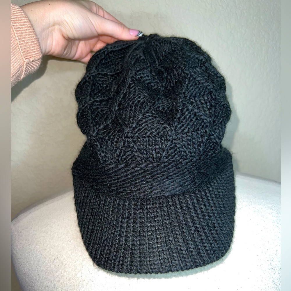 Wool visor beanie black woven NEW! Vortex ULTRA WARM